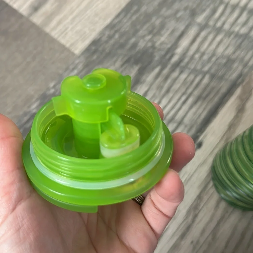 Starbucks iridescent‎ green travel mug 16oz